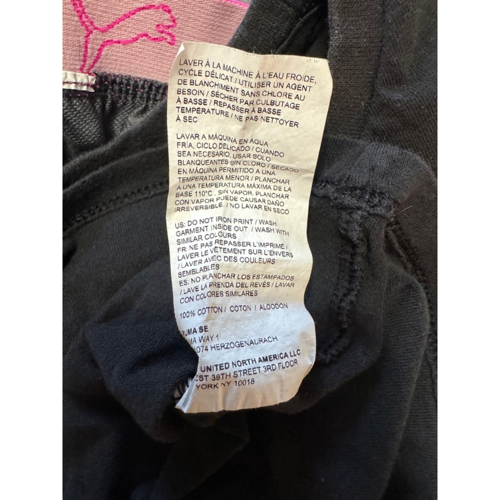 Puma | Girls Black T-shirt and Gray Shorts | Size XS 5/6 - Picture 6 of 6